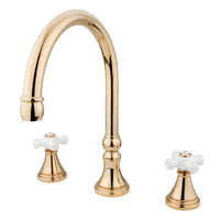 Thumbnail for Kingston Brass KS2342PX Roman Tub Faucet, Polished Brass - BNGBath