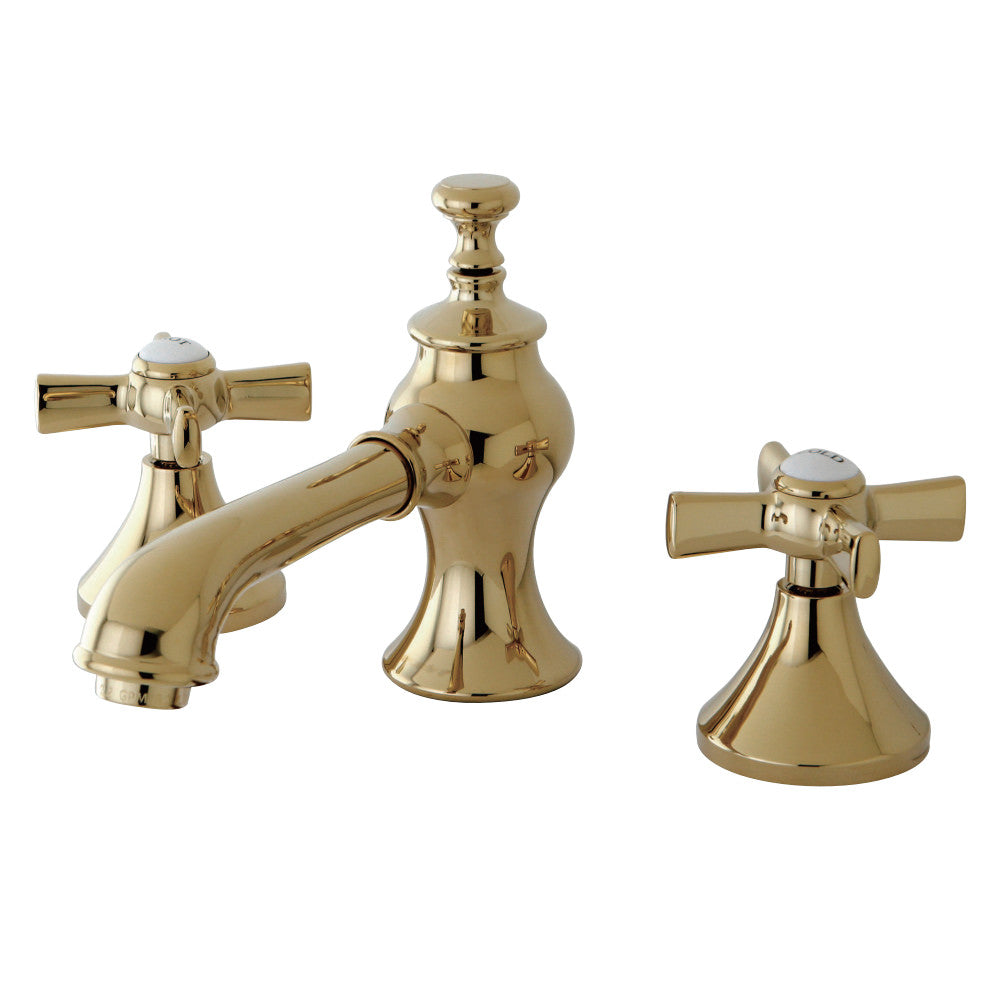 Kingston Brass KC7062ZX 8 in. Widespread Bathroom Faucet, Polished Brass - BNGBath