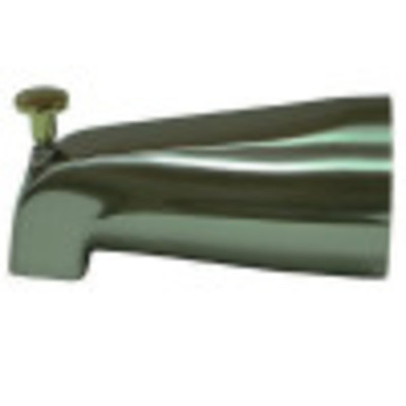 Kingston Brass K188A9 5-1/4 Inch Zinc Tub Spout with Diverter, Brushed Nickel/Polished Brass - BNGBath