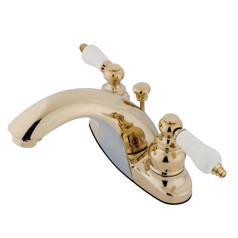 Kingston Brass GKB7642PL 4 in. Centerset Bathroom Faucet, Polished Brass - BNGBath
