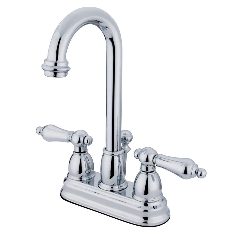 Kingston Brass KB3611AL 4 in. Centerset Bathroom Faucet, Polished Chrome - BNGBath