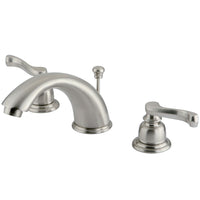 Thumbnail for Kingston Brass GKB968FL Widespread Bathroom Faucet, Brushed Nickel - BNGBath