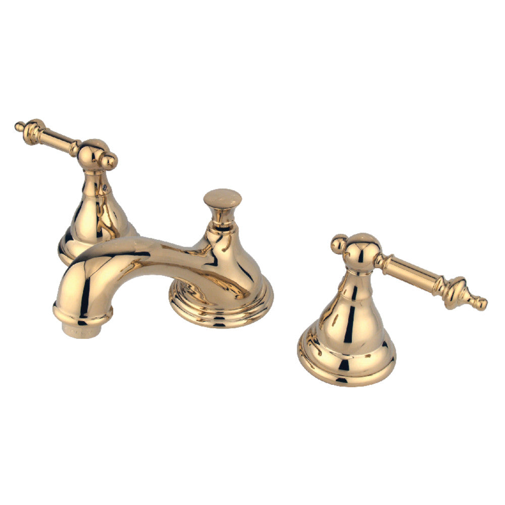 Kingston Brass KS5562TL 8 in. Widespread Bathroom Faucet, Polished Brass - BNGBath