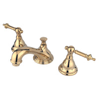 Thumbnail for Kingston Brass KS5562TL 8 in. Widespread Bathroom Faucet, Polished Brass - BNGBath
