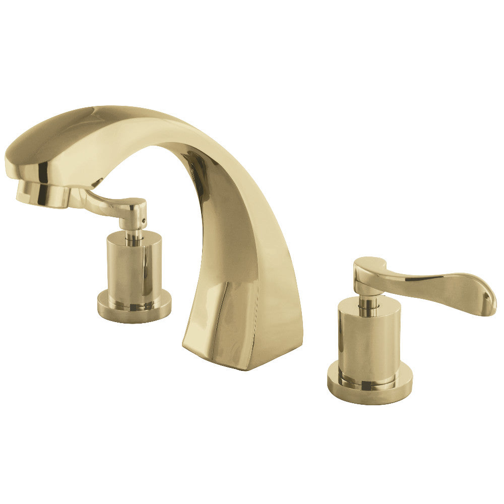 Kingston Brass KS4362DFL Vintage Roman Tub Faucet, Polished Brass - BNGBath