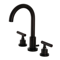 Thumbnail for Kingston Brass FSC8925CML Manhattan Widespread Bathroom Faucet with Brass Pop-Up, Oil Rubbed Bronze - BNGBath