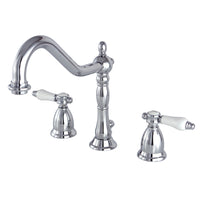 Thumbnail for Kingston Brass KS1991BPL 8 in. Widespread Bathroom Faucet, Polished Chrome - BNGBath