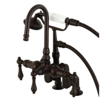Thumbnail for Kingston Brass CC613T5 Vintage Clawfoot Tub Faucet with Hand Shower, Oil Rubbed Bronze - BNGBath