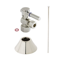 Thumbnail for Kingston Brass CC43106DLTKF20 Modern Plumbing Toilet Trim Kit, Polished Nickel - BNGBath
