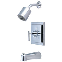 Thumbnail for Kingston Brass KB4651CML Manhattan Sungle-Handle Tub and Shower Faucet, Polished Chrome - BNGBath