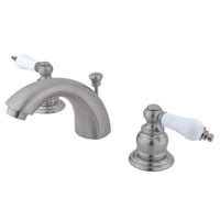 Thumbnail for Kingston Brass KB948B Mini-Widespread Bathroom Faucet, Brushed Nickel - BNGBath
