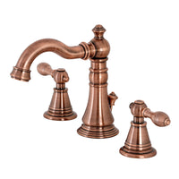 Thumbnail for Fauceture FSC197ALAC English Classic Widespread Bathroom Faucet, Antique Copper - BNGBath