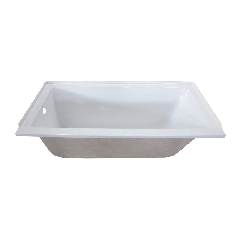 60 x 30-inch Acrylic Rectangular Drop In Tub - BNGBath