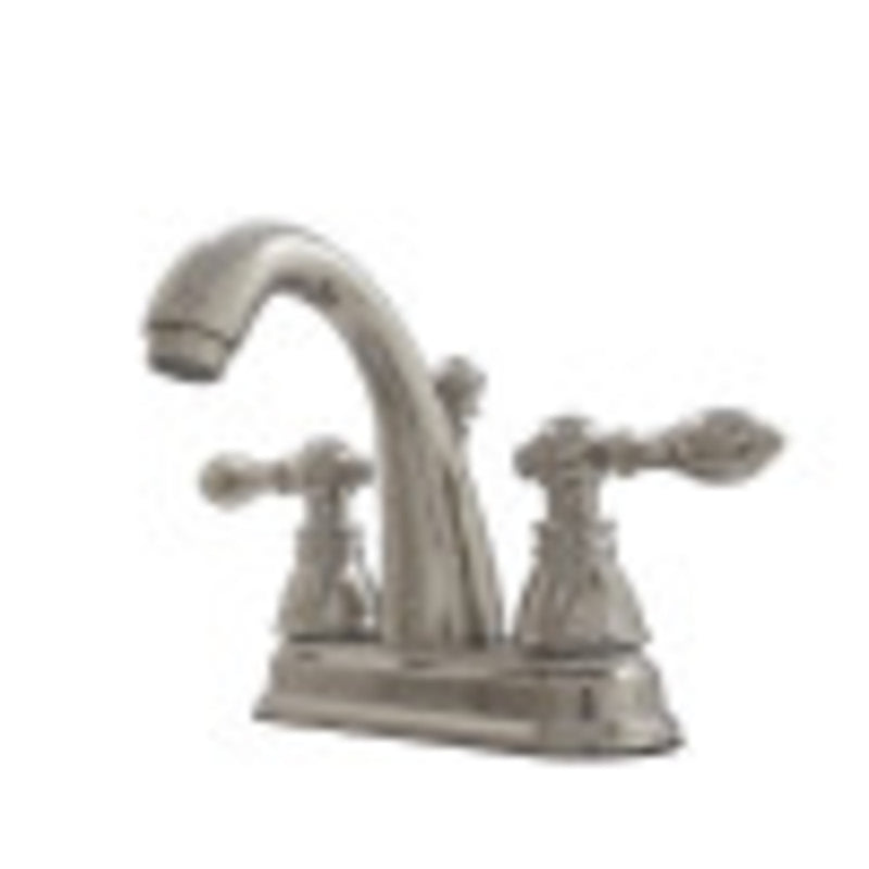 Fauceture FSY5619ACL American Classic 4 in. Centerset Bathroom Faucet with Plastic Pop-Up, Polished Nickel - BNGBath