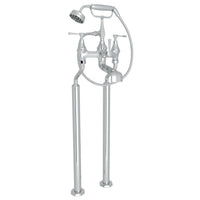 Thumbnail for Perrin & Rowe Deco Exposed Floor Mount Tub Filler with Handshower - BNGBath