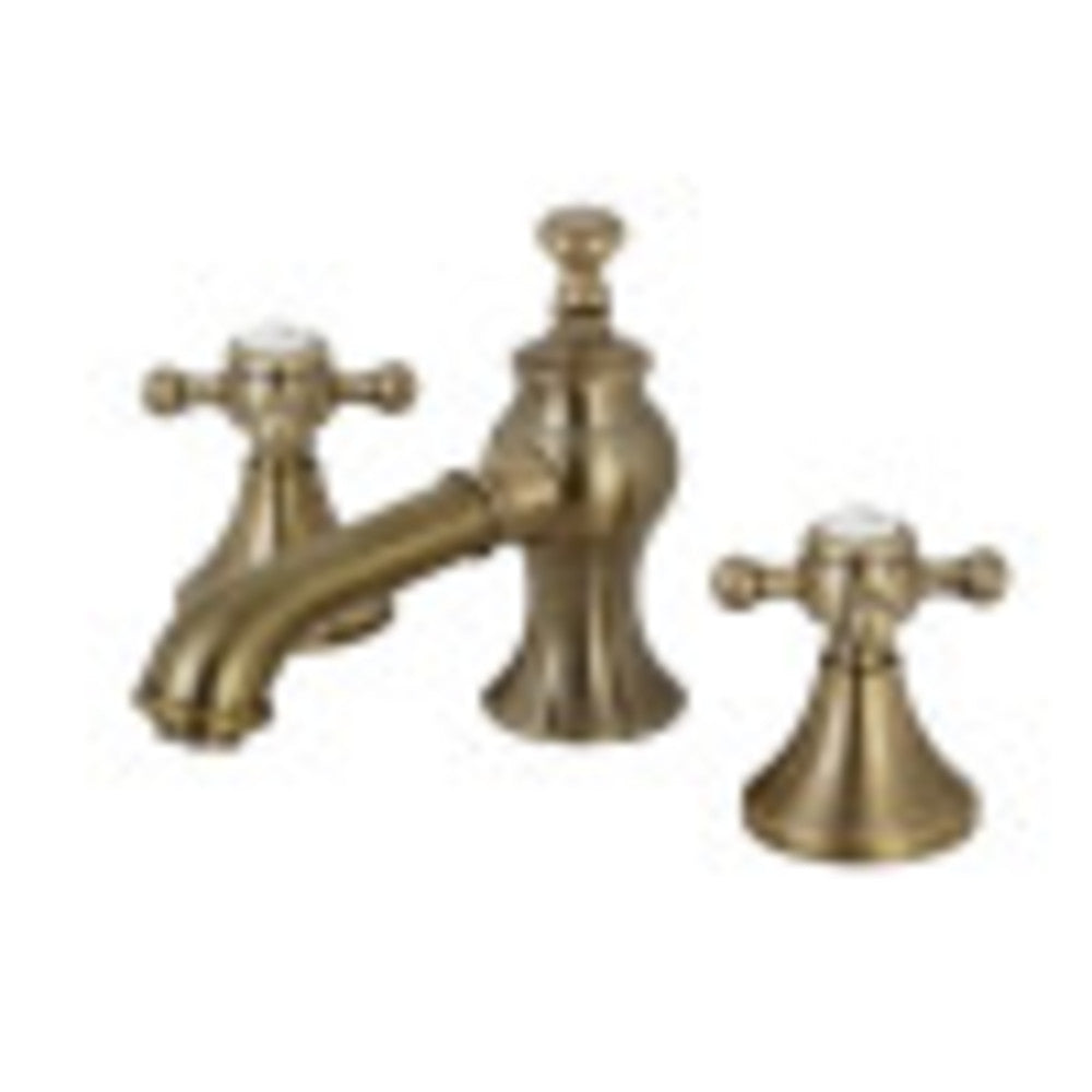 Kingston Brass KC7063BX English Country 8 in. Widespread Bathroom Faucet, Antique Brass - BNGBath
