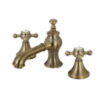 Thumbnail for Kingston Brass KC7063BX English Country 8 in. Widespread Bathroom Faucet, Antique Brass - BNGBath