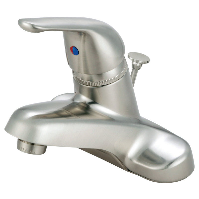 Kingston Brass GKB548B Single-Handle 4 in. Centerset Bathroom Faucet, Brushed Nickel - BNGBath
