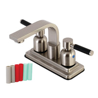 Thumbnail for Kingston Brass KB8468DKL Kaiser 4-Inch Centerset Bathroom Faucet, Brushed Nickel - BNGBath