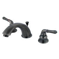 Thumbnail for Kingston Brass GKB963 Widespread Bathroom Faucet, Black Stainless - BNGBath