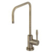 Thumbnail for Kingston Brass KS6193NKL Nustudio Single-Handle Cold Water Filtration Faucet, Antique Brass - BNGBath