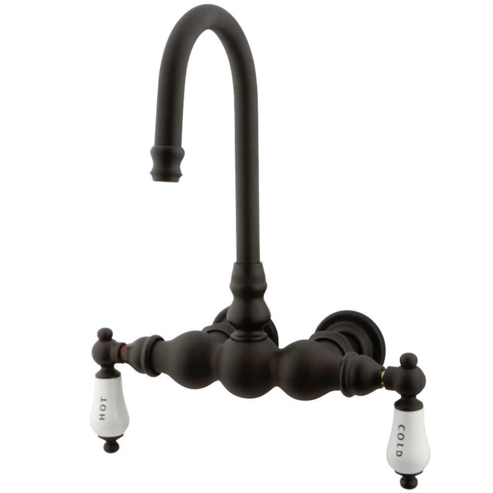 Kingston Brass CC3T5 Vintage 3-3/8-Inch Wall Mount Tub Faucet, Oil Rubbed Bronze - BNGBath