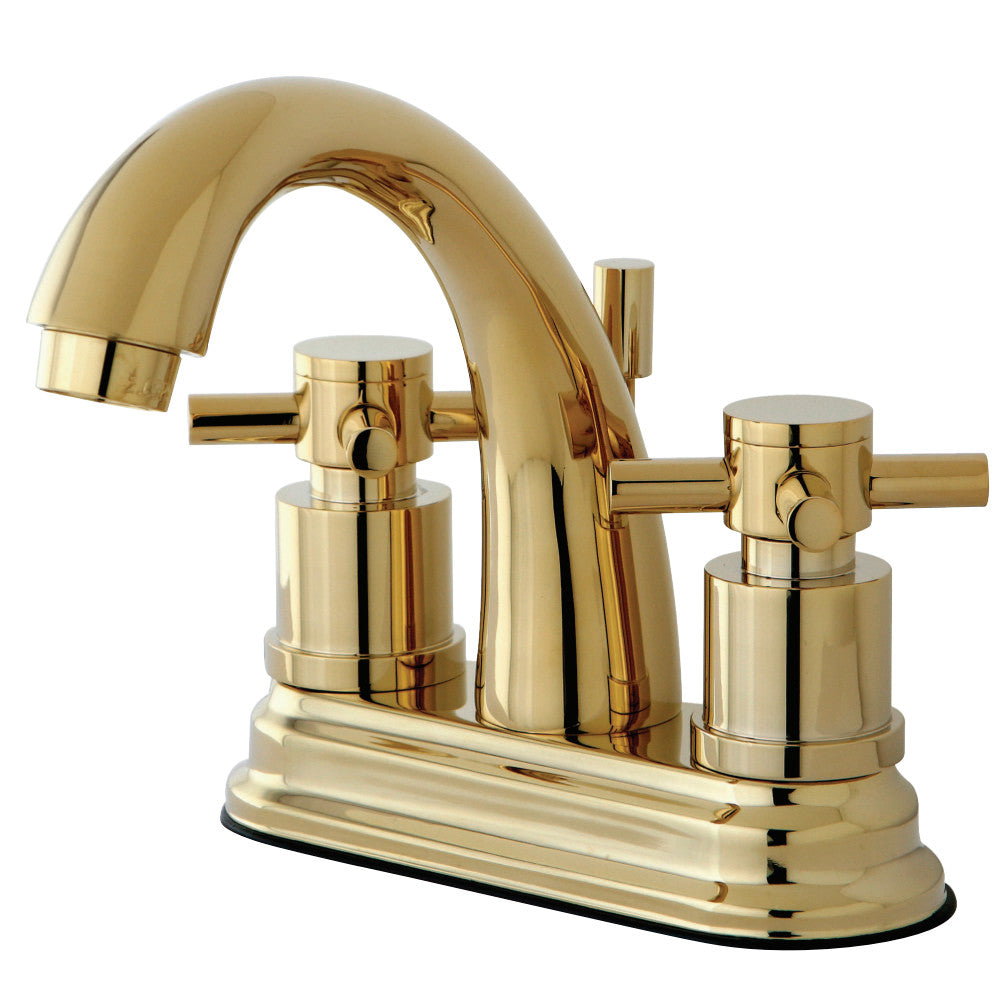 Kingston Brass KS8612DX 4 in. Centerset Bathroom Faucet, Polished Brass - BNGBath
