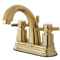Thumbnail for Kingston Brass KS8612DX 4 in. Centerset Bathroom Faucet, Polished Brass - BNGBath