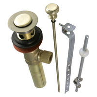 Thumbnail for Kingston Brass KB2003 Pop-Up Drain with Overflow, 22 Gauge, Antique Brass - BNGBath