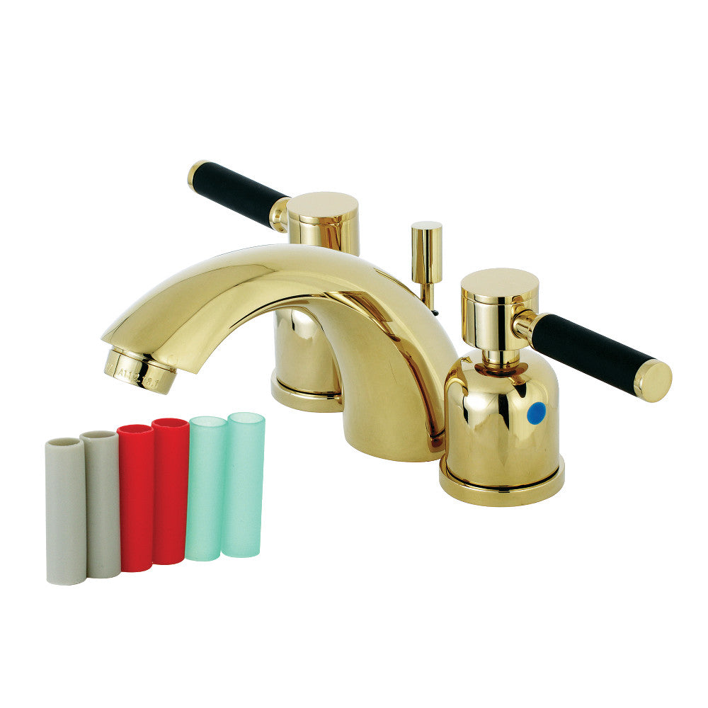 Kingston Brass KB8952DKL Mini-Widespread Bathroom Faucet, Polished Brass - BNGBath