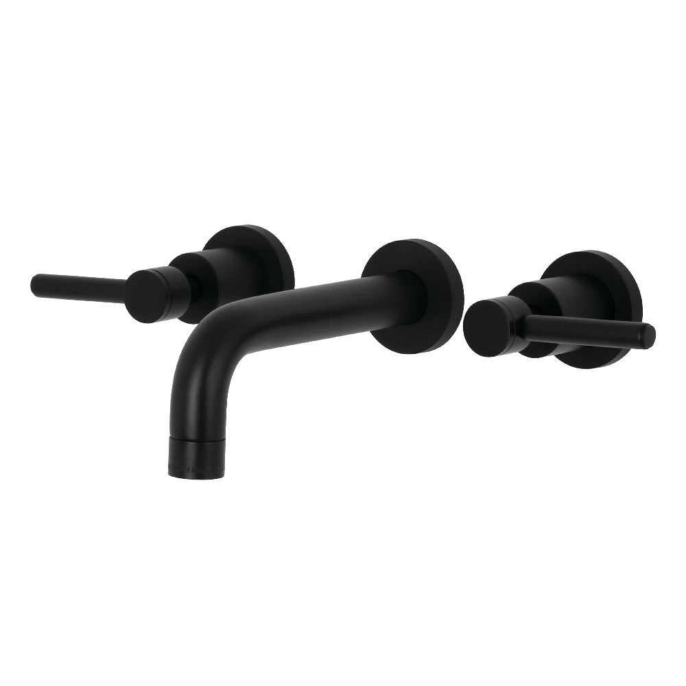 Kingston Brass KS8120DL Concord 2-Handle Wall Mount Bathroom Faucet, Matte Black - BNGBath