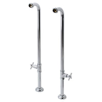 Thumbnail for Kingston Brass AE810S1DX Concord Freestanding Tub Supply Line, Polished Chrome - BNGBath