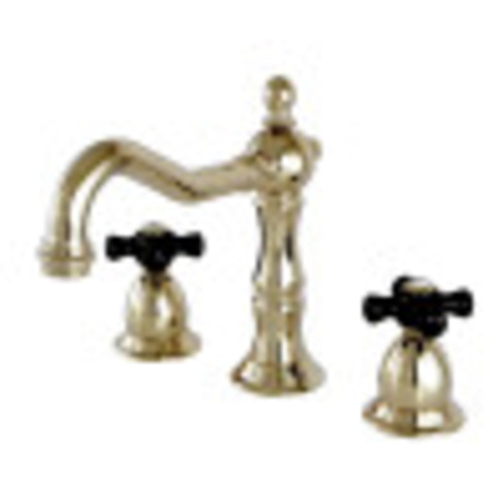 Kingston Brass KS1972PKX Duchess Widespread Bathroom Faucet with Brass Pop-Up, Polished Brass - BNGBath