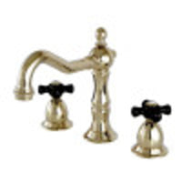 Thumbnail for Kingston Brass KS1972PKX Duchess Widespread Bathroom Faucet with Brass Pop-Up, Polished Brass - BNGBath
