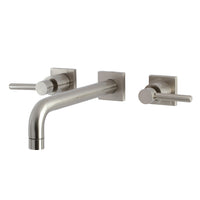 Thumbnail for Kingston Brass KS6028DL Concord Wall Mount Tub Faucet, Brushed Nickel - BNGBath