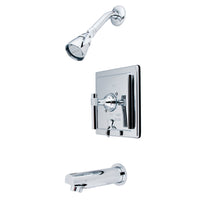 Thumbnail for Kingston Brass KB86510ML Milano Tub & Shower Faucet, Polished Chrome - BNGBath