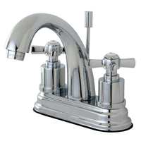 Thumbnail for Kingston Brass KS8611ZX 4 in. Centerset Bathroom Faucet, Polished Chrome - BNGBath