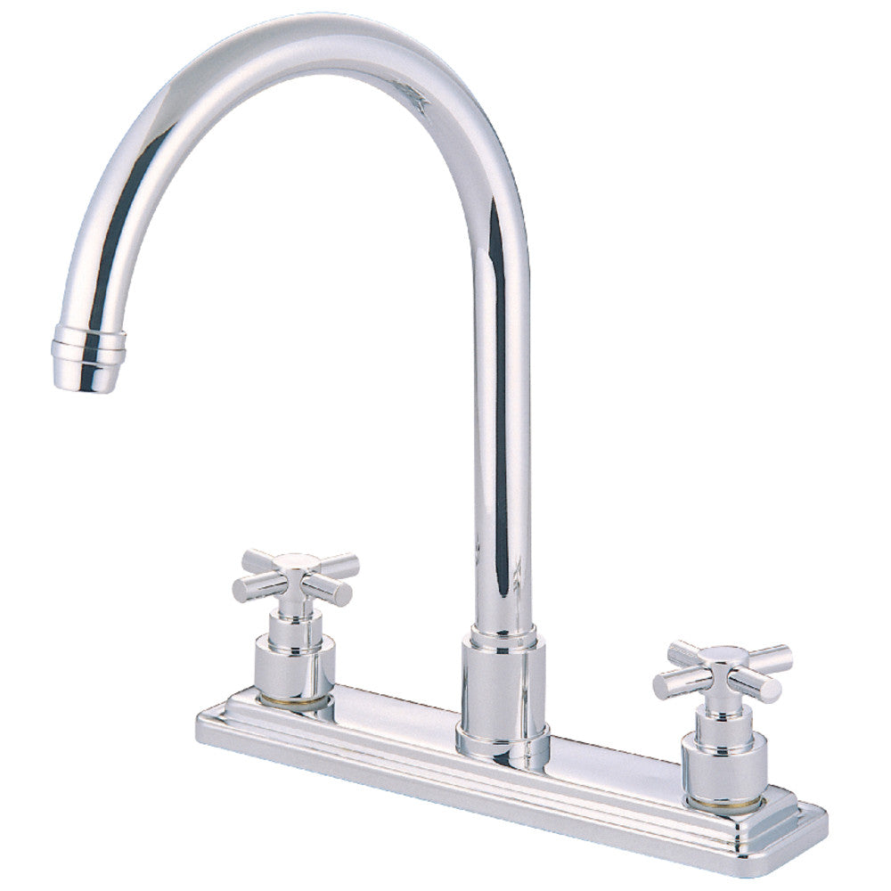 Kingston Brass KS8791EXLS 8-Inch Centerset Kitchen Faucet, Polished Chrome - BNGBath