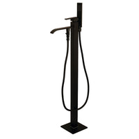 Thumbnail for Kingston Brass KS4135QLL Executive Freestanding Tub Faucet with Hand Shower, Oil Rubbed Bronze - BNGBath