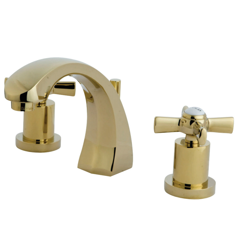 Kingston Brass KS4982ZX 8 in. Widespread Bathroom Faucet, Polished Brass - BNGBath