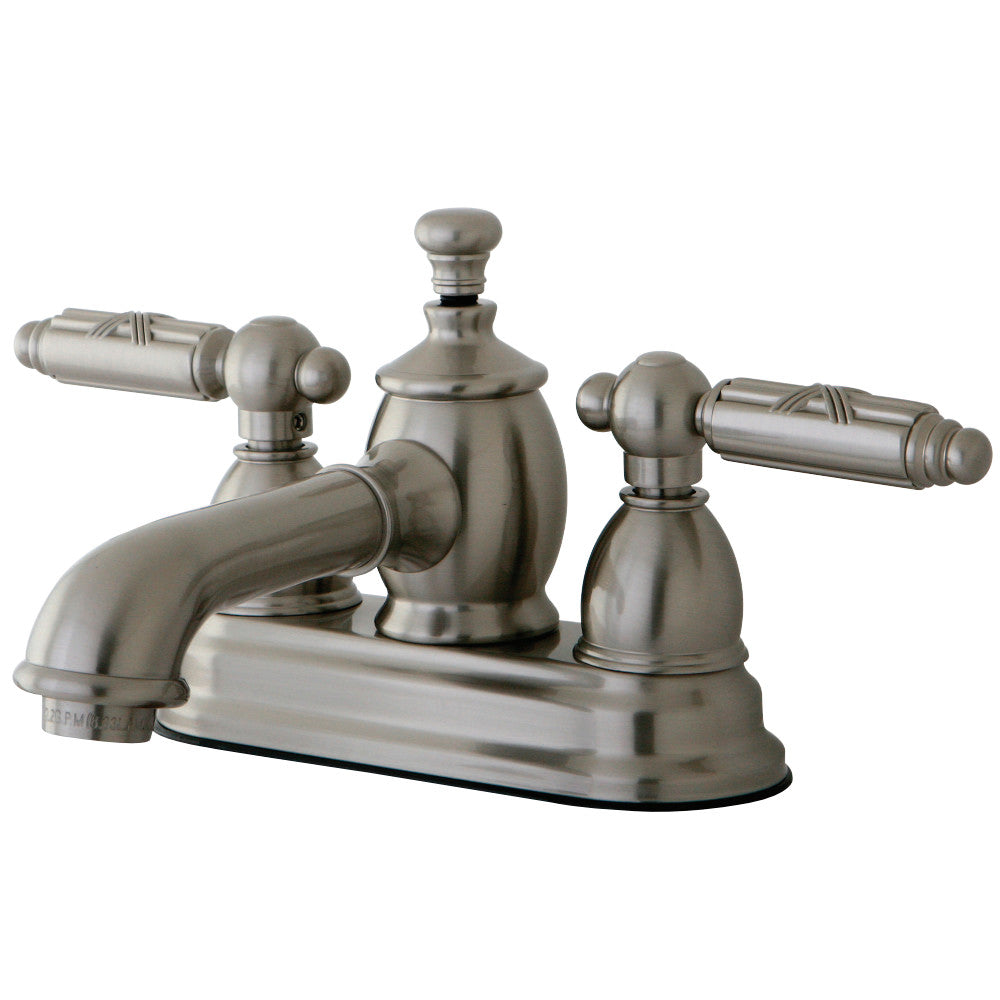 Kingston Brass KS7008GL 4 in. Centerset Bathroom Faucet, Brushed Nickel - BNGBath