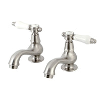 Thumbnail for Kingston Brass KS1108BPL Basin Tap Faucet with Lever Handle, Brushed Nickel - BNGBath
