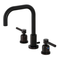 Thumbnail for Kingston Brass FSC8935DL Concord Widespread Bathroom Faucet with Brass Pop-Up, Oil Rubbed Bronze - BNGBath