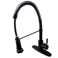Thumbnail for Gourmetier GSY8885DL Concord Single-Handle Pre-Rinse Kitchen Faucet, Oil Rubbed Bronze - BNGBath