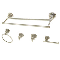 Thumbnail for Kingston Brass BAH821318478PN Concord 5-Piece Bathroom Accessory Set, Polished Nickel - BNGBath