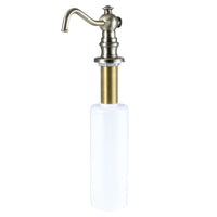 Thumbnail for Kingston Brass SD7603 Curved Nozzle Metal Soap Dispenser, Antique Brass - BNGBath