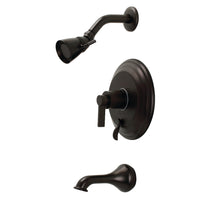 Thumbnail for Kingston Brass KB36350NDL NuvoFusion Single-Handle Tub and Shower Faucet, Oil Rubbed Bronze - BNGBath