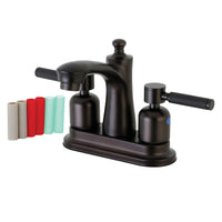Thumbnail for Kingston Brass FB7625DKL 4 in. Centerset Bathroom Faucet, Oil Rubbed Bronze - BNGBath