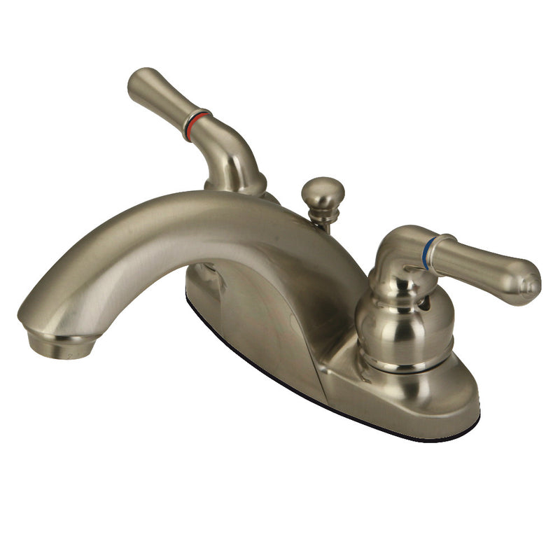 Kingston Brass KB7648NML 4 in. Centerset Bathroom Faucet, Brushed Nickel - BNGBath