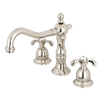 Thumbnail for Kingston Brass KS1976TX 8 in. Widespread Bathroom Faucet, Polished Nickel - BNGBath